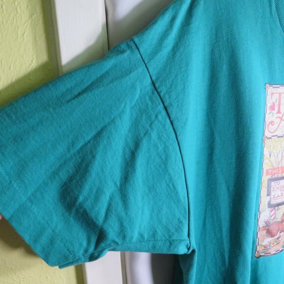 That's What Friends Are For Mary Engelbreit T-Shirt (transfer) Teal  Color - Picture 7 of 10